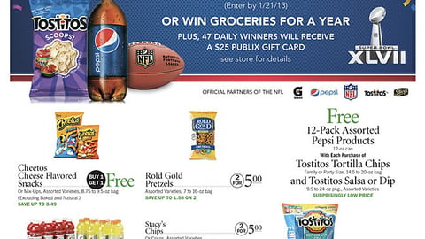 Publix PepsiCo 'Super Bowl XLVII' Feature