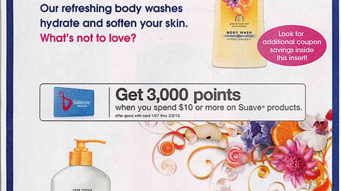 Suave Walgreens 'Balance Rewards' FSI