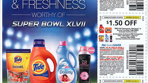 Tide Downy 'Super Bowl XLVII' FSI