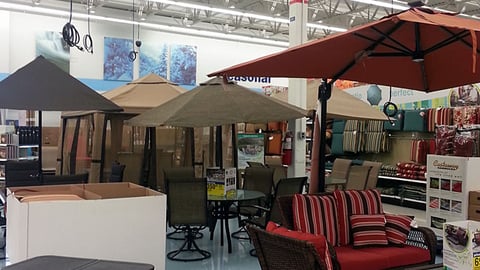 Meijer 'Outdoor Living' Ceiling Sign