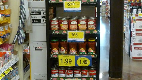Campbell's 'Game Day MVP' Floorstand