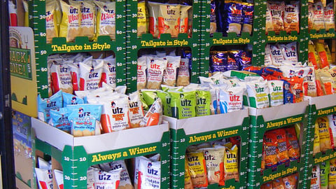 Utz 'Snack Zone' Football Displays