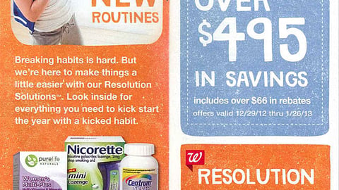 Walgreens January 2013 Coupon Book Cover