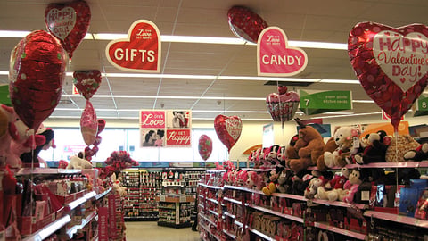 Walgreens Valentine's Day Holiday Aisle