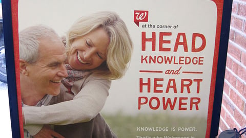 Walgreens 'Heart Power' Window Poster
