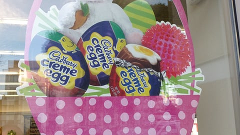 Walgreens Cadbury Easter Window Cling