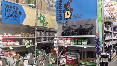 Lowe's 'Now's the Time to Spring' Merchandising