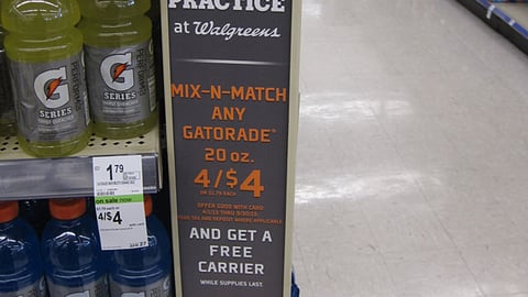 Gatorade Walgreens 'Fuel Your Practice' Side Panel