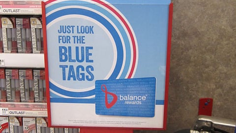 Walgreens 'Get Points' Balance Rewards Rack Sign