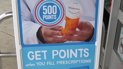 Walgreens 'Get Points' Balance Rewards A-Board