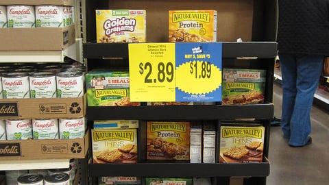 Nature Valley Fiber One Protein Floorstand