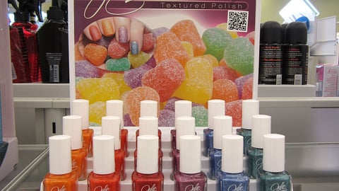 JulieG Frosted Gum Drops Countertop Display