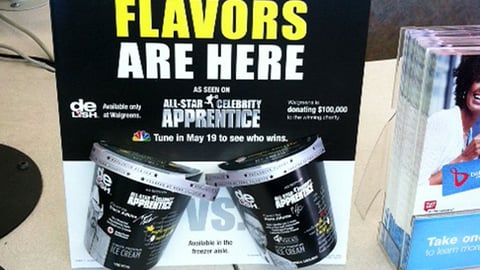 Walgreens 'All-Star Celebrity Apprentice' Counter Card