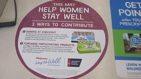 Walgreens 'Help Women Stay Well' Counter Cling