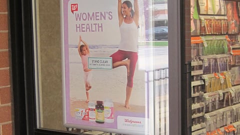 Walgreens 'Women's Health' Window Poster