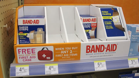 Band-Aid Walgreens 'First Aid Case' Shelf Tray