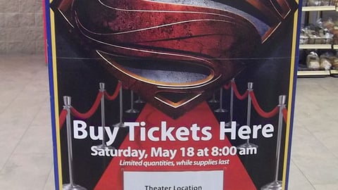 Walmart Premiere Night 'Man of Steel' Security Wrap
