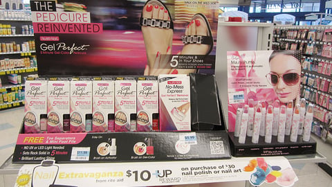 Rite Aid 'Nail Extravaganza' Shelf Sign