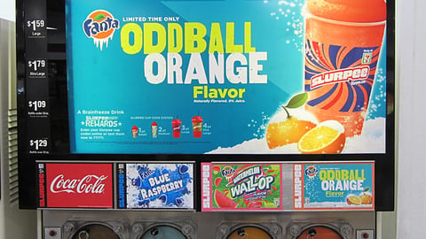 7-Eleven Fanta Oddball Orange Slurpee Translite