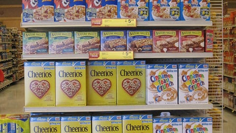 Jewel-Osco 'Something Fresh' Cereal Endcap