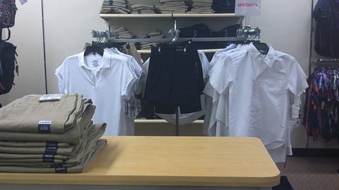 JCPenney School Uniform Merchandising