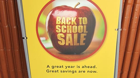 Publix 'Back To School Sale' Stanchion