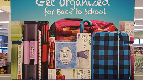 Rite Aid Home 'Back to School' Header