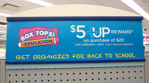 Rite Aid General Mills 'Back to School' Header