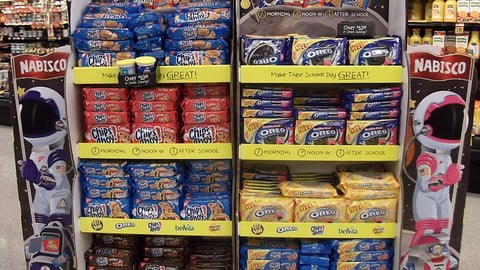 Nabisco 'Make Their School Day Great' Floorstands