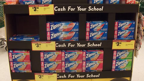 Ziploc 'Box Tops' Pallet Display