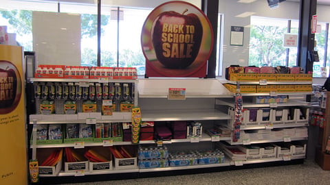 Publix 'Back to School Sale' Gondola Header