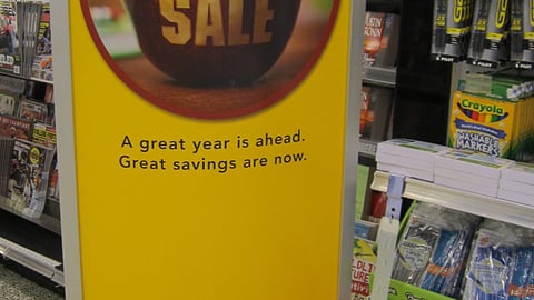 Publix 'Back to School Sale' Stanchion