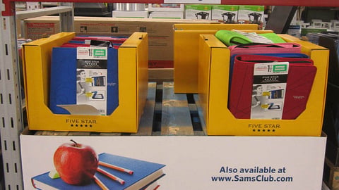 Five Star Sam's Club Back to School Pallet