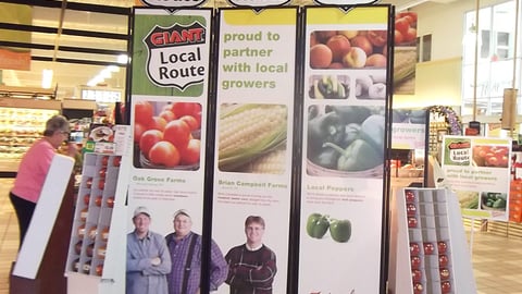 Giant-Carlisle 'Local Route' Stanchion Signs