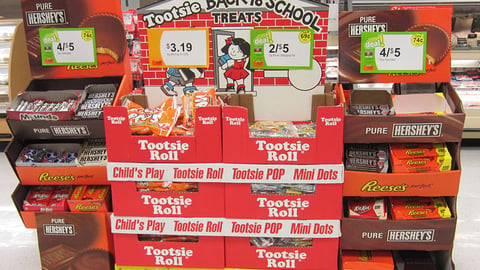 Tootsie Roll 'Back to School Treats' Pallet Display