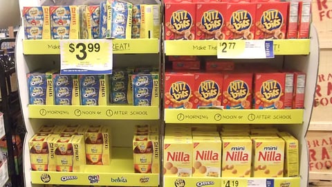 Nabisco 'School Day Great' Floorstands