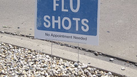 Walgreens 'Flu Shots' Outdoor Sign