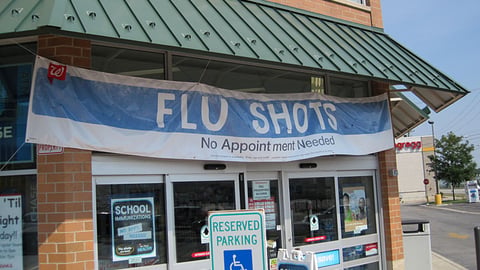 Walgreens 'Flu Shots' Banner