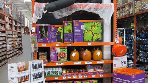 Home Depot Halloween Decor Endcap