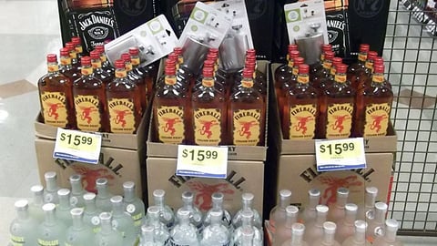 Jack Daniel's Football Display