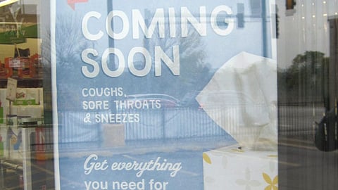 Walgreens 'Cold and Flu' Window Poster