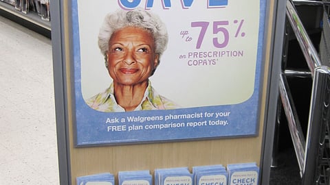 Walgreens 'Medicare Part D' Stanchion