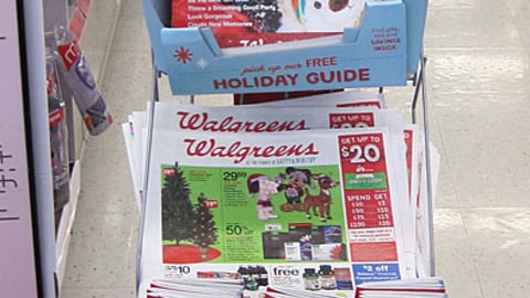 Walgreens 'Jingle Cash' Rack Sign