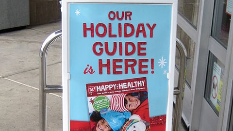 Walgreens 'Holiday Guide' A-Board