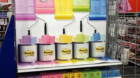 Post-it 'Take Note of Color' Staples Endcap