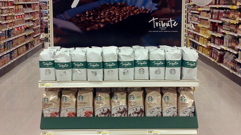 Starbucks Tribute Blend Target Endcap