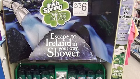 Irish Spring Walgreens Endcap