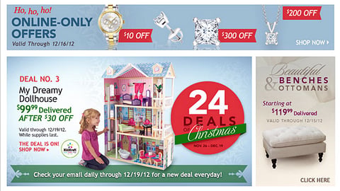Costco '24 Deals of Christmas' Email