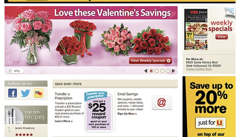 Dominick's 'Valentine's Savings' Carousel Ad