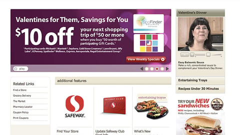 Safeway 'Valentines For Them' Carousel Ad